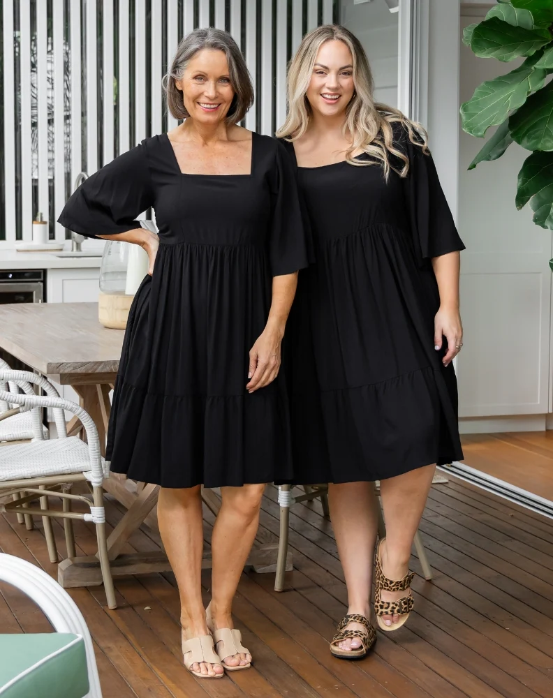 Alana Dress - Black - Image 2