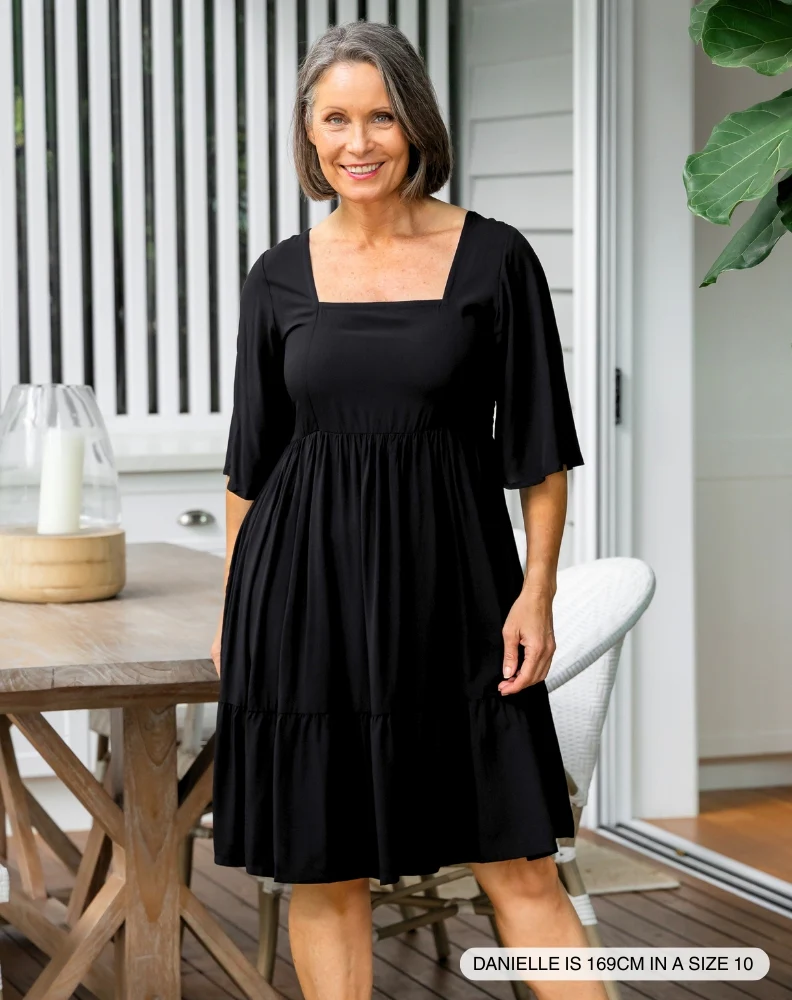 Alana Dress - Black - Image 3