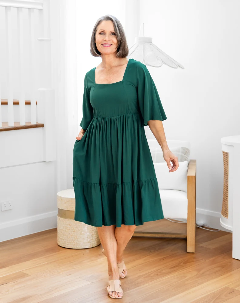 Alana Dress | Forest - Image 2