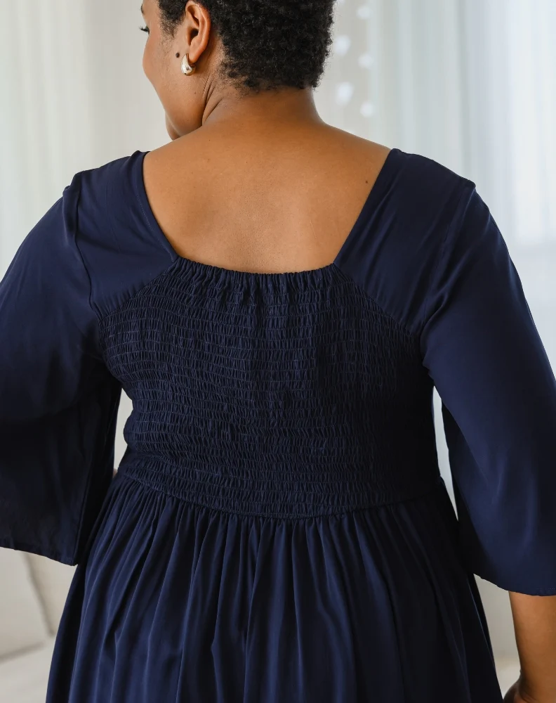 Alana Dress - Navy - Image 6