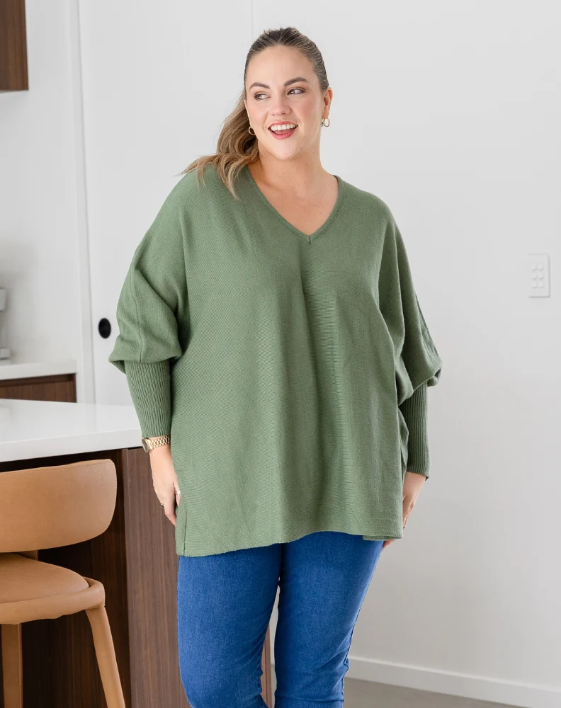 Amy Knit - Moss - Image 3