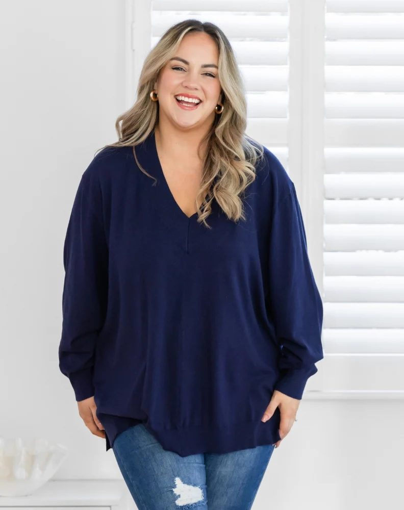 Angel Knit - Navy