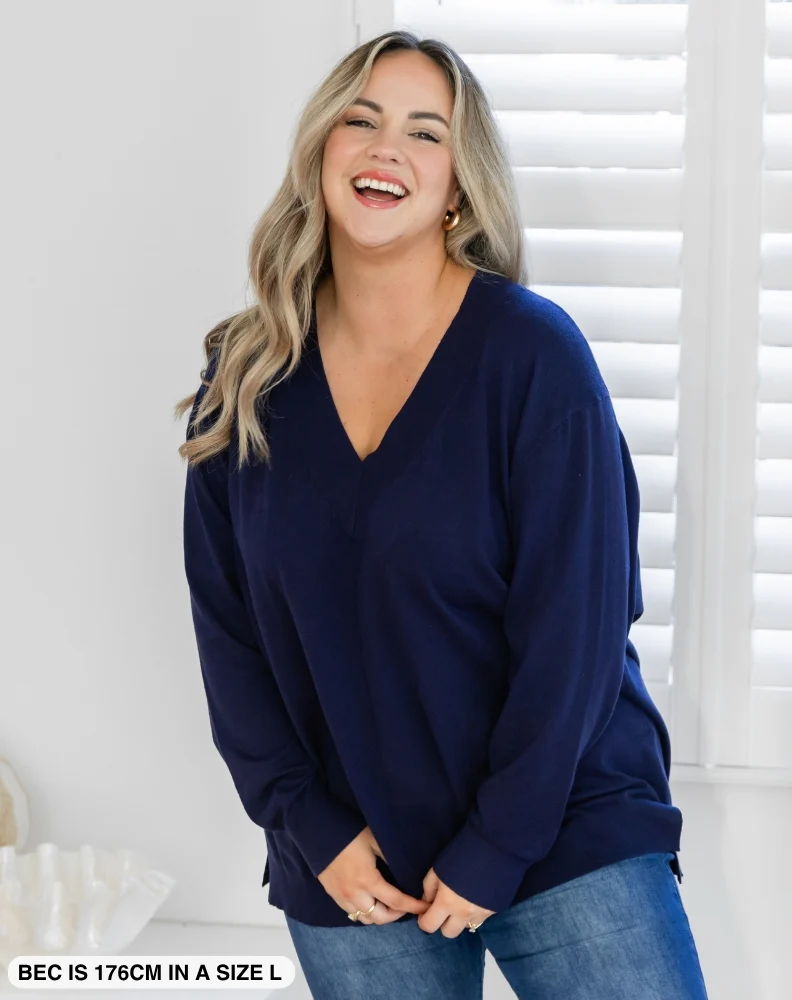 Angel Knit - Navy - Image 3