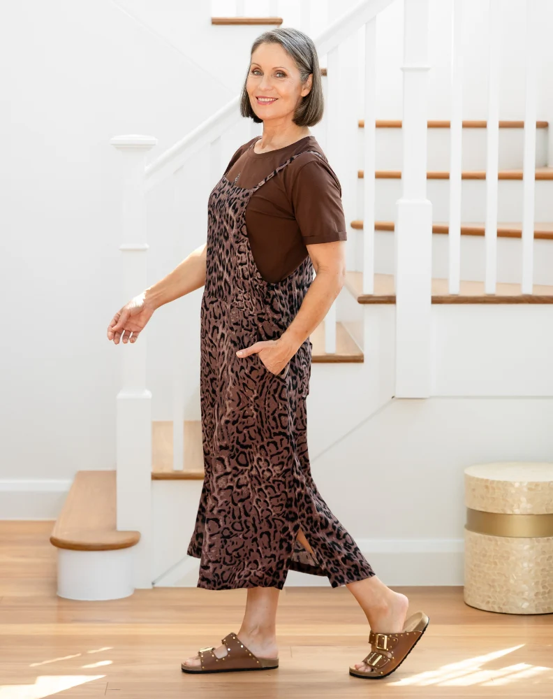 Apron Dress - Leopard - Image 4