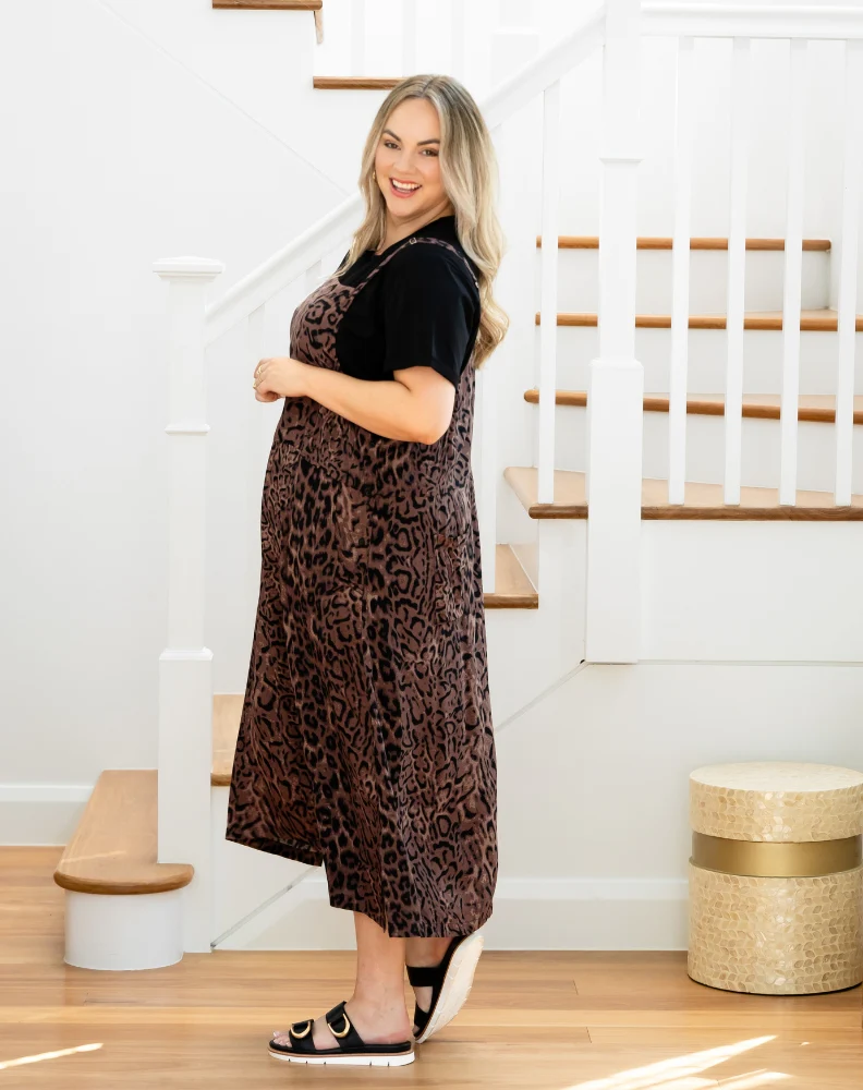Apron Dress - Leopard - Image 5