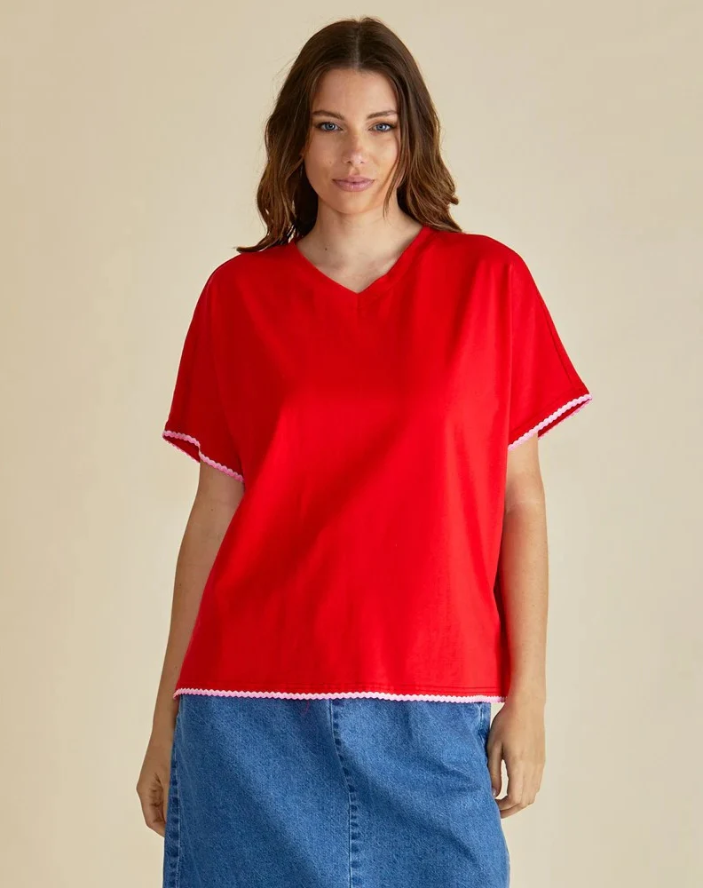 Avalon Tee - Red