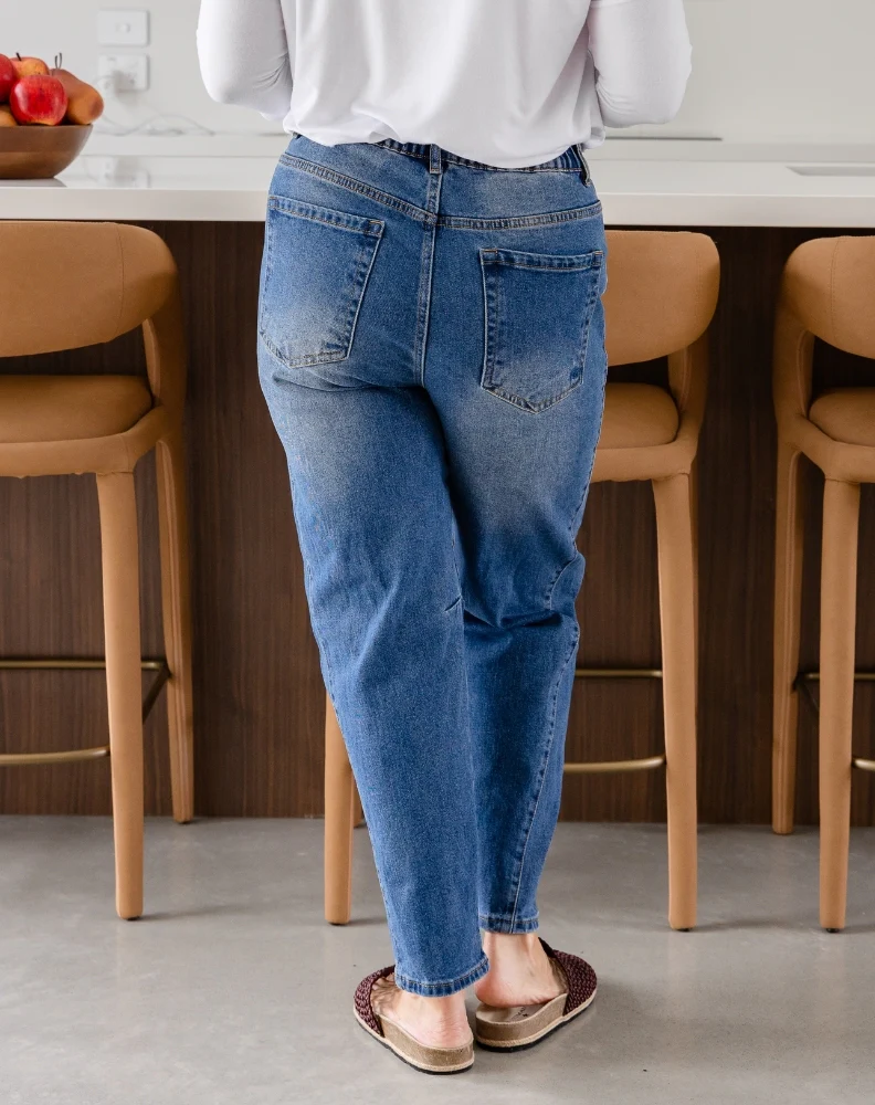 Jordyn Relaxed Jean - Blue - Image 8