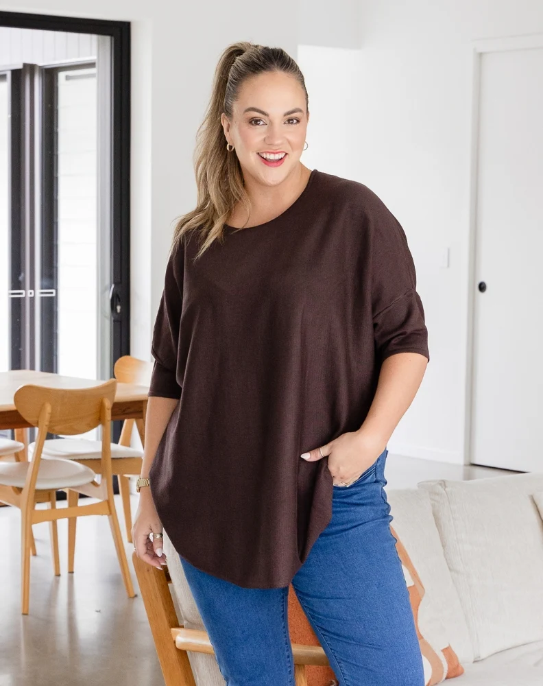 Batwing Knit - Chocolate - Image 3