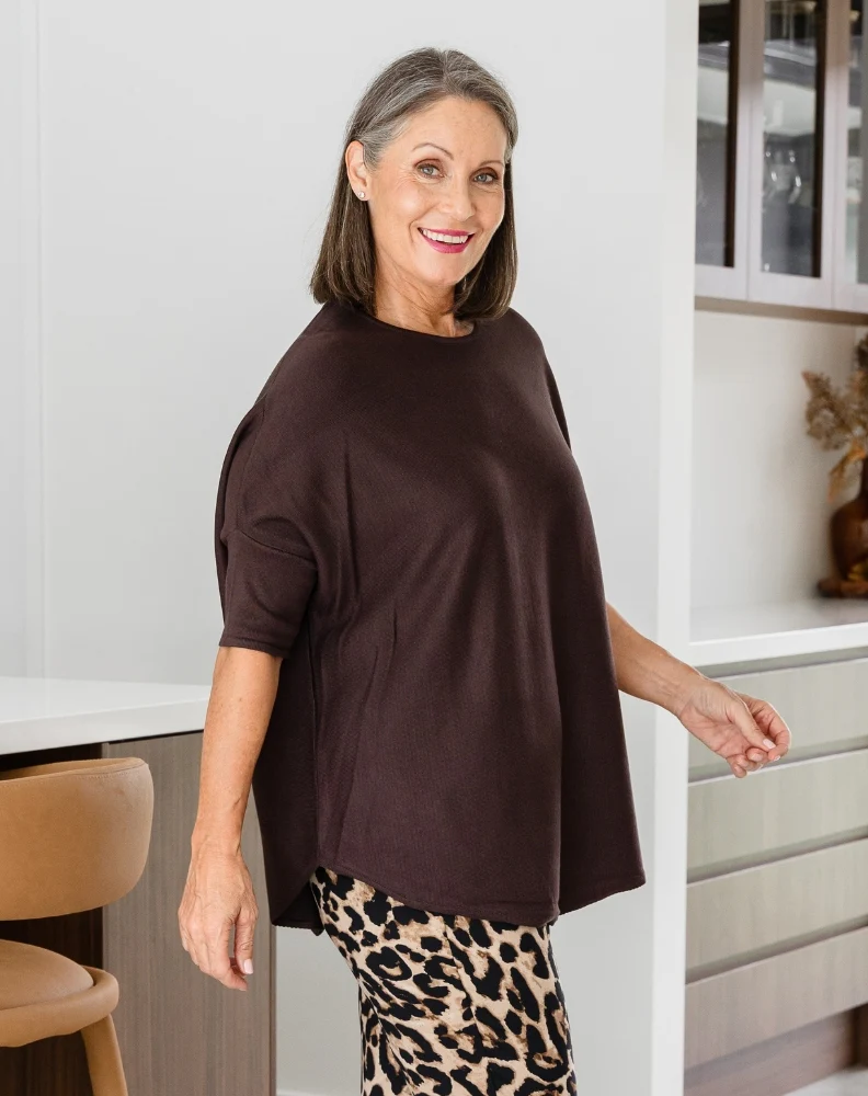 Batwing Knit - Chocolate - Image 5