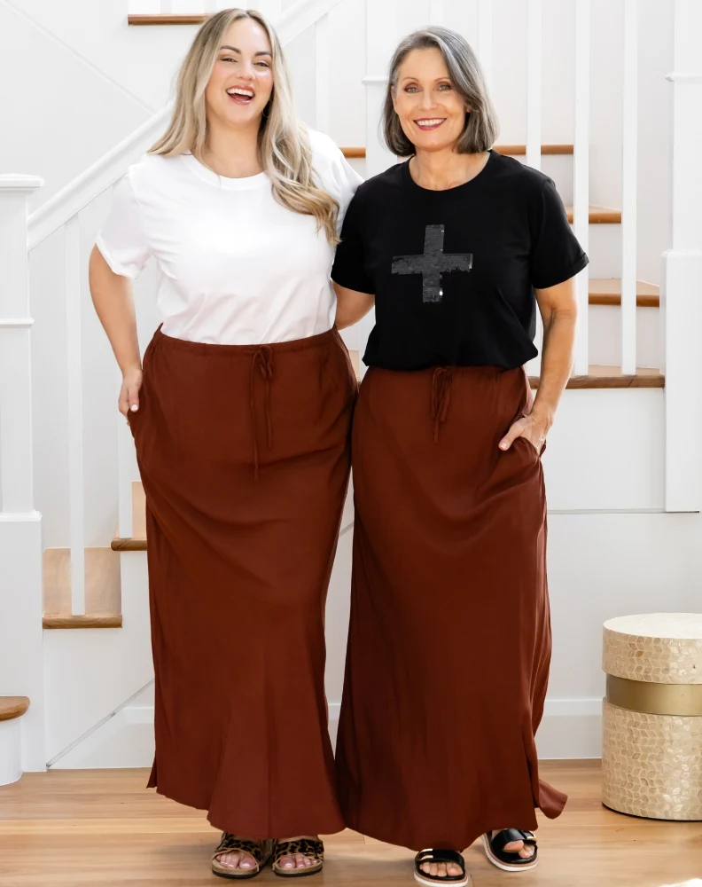 Bianca Bias Skirt - Mocha - Image 2