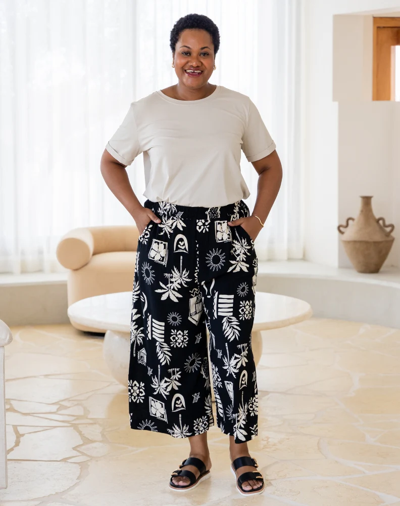 Billie 3/4 Pants - Margarita Print - Image 5
