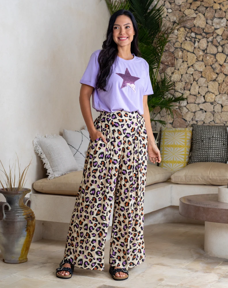 Bonnie Pant - Purple Leopard - Image 3