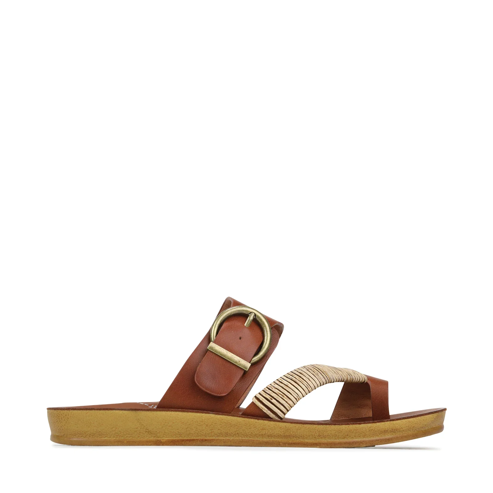 Bria Slip-on Sandals - Cognac - Image 4