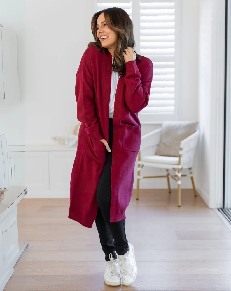 Calie Knit - Wine - Image 4