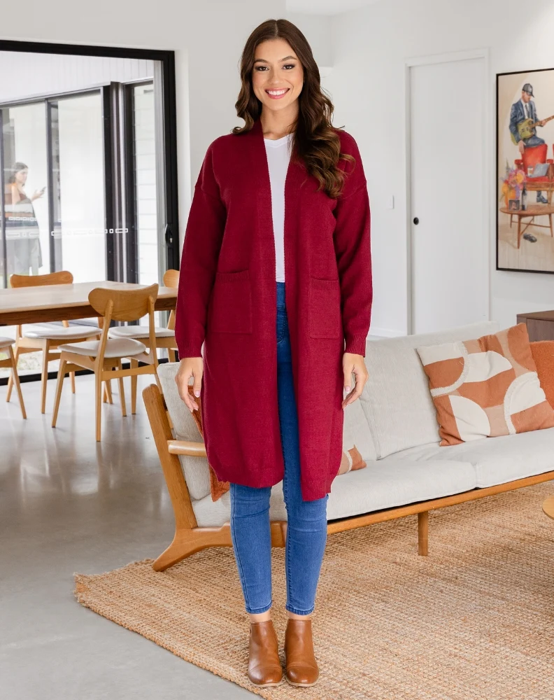 Calie Knit - Wine - Image 5