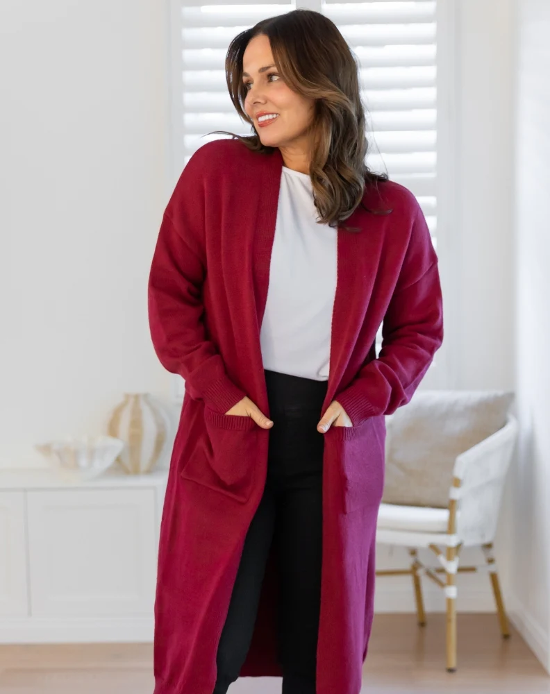 Calie Knit - Wine - Image 7