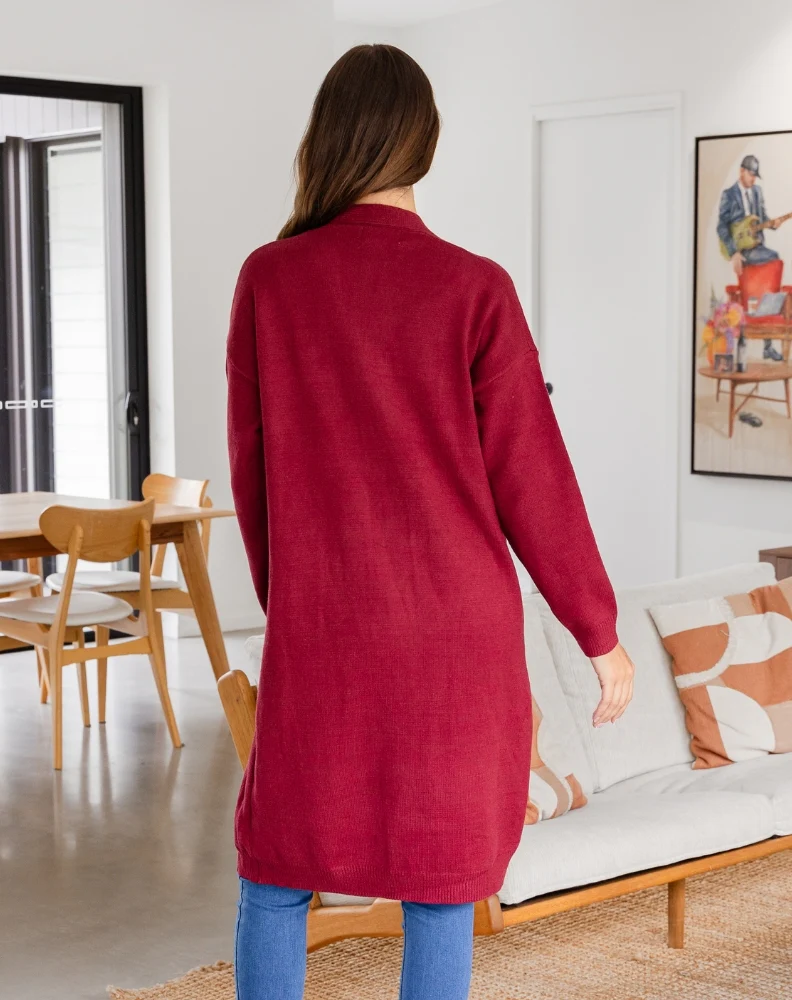 Calie Knit - Wine - Image 8