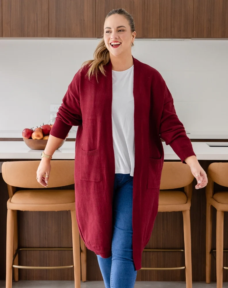 Calie Knit - Wine - Image 9