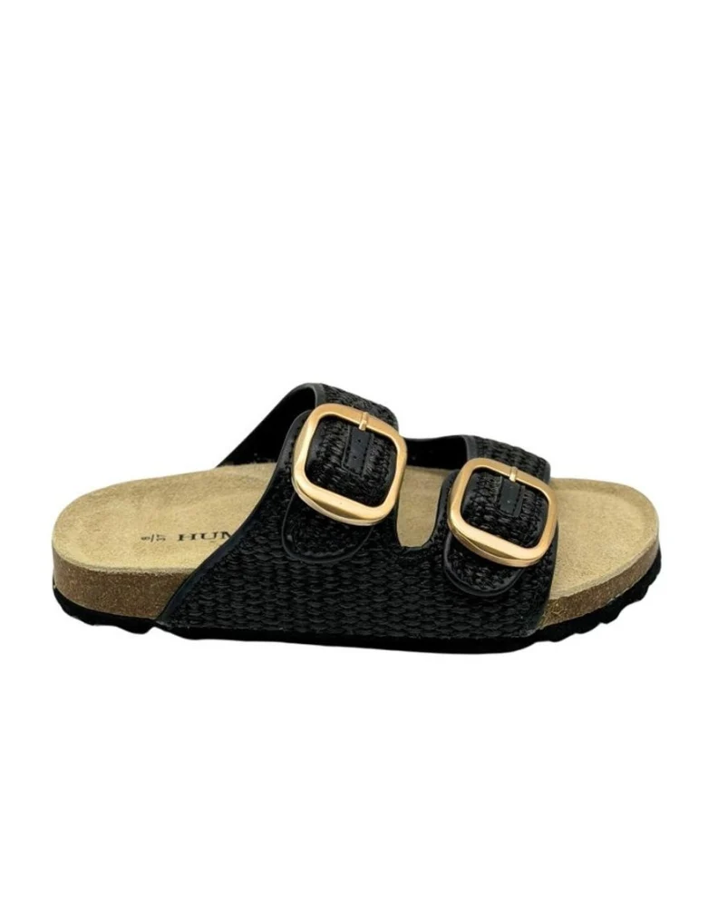 Cammy Sandal - Black Raffia - Image 2