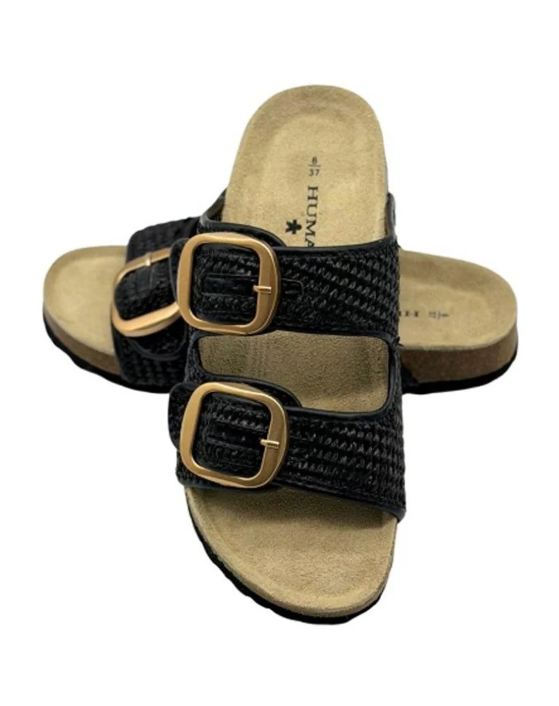Cammy Sandal - Black Raffia - Image 3