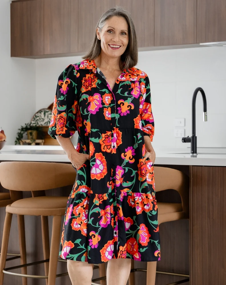 Carly Dress - Sunset Garden - Image 3