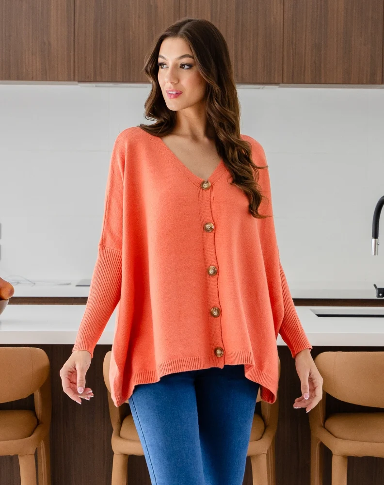 Chelsea Knit - Coral - Image 7