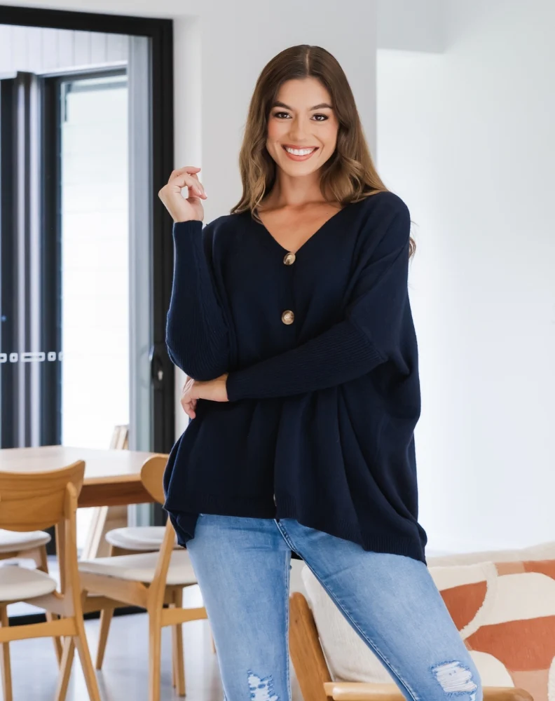 Chelsea Knit - Navy - Image 5