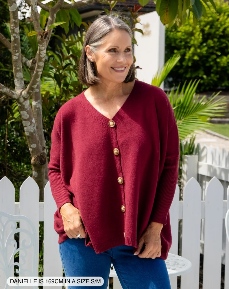 Chelsea Knit - Wine - Image 3