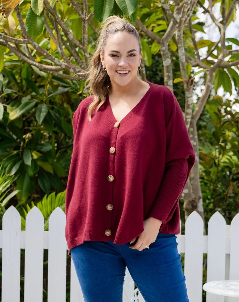 Chelsea Knit - Wine - Image 4