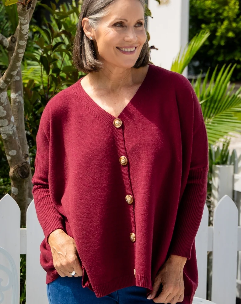 Chelsea Knit - Wine - Image 6