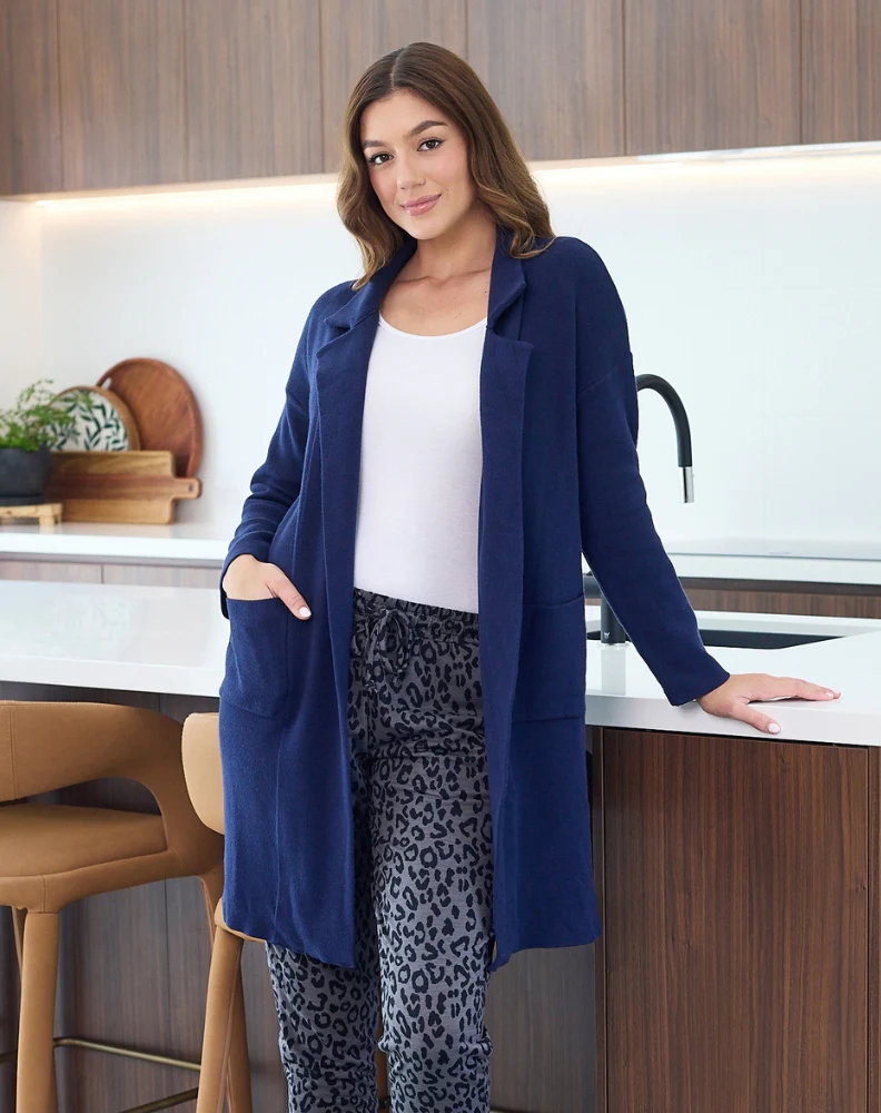 Chloe Knit Coatigan Navy - Image 12