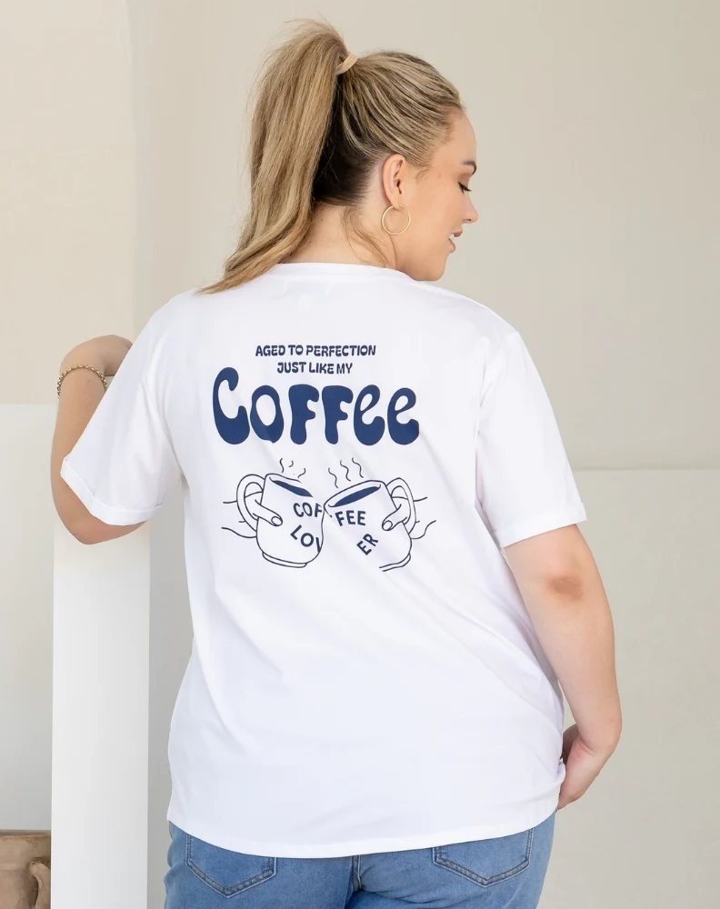 Coffee Lovers Cuff Tee - Image 3