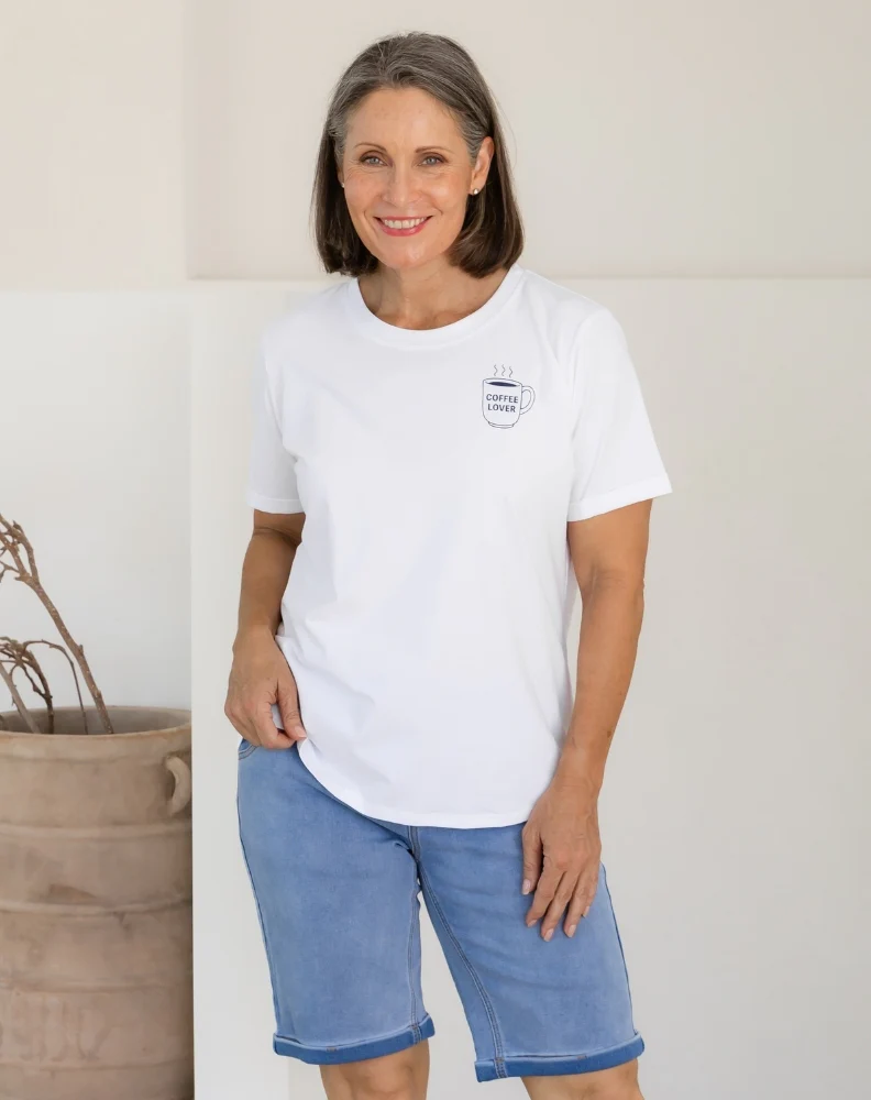 Coffee Lovers Cuff Tee - Image 6