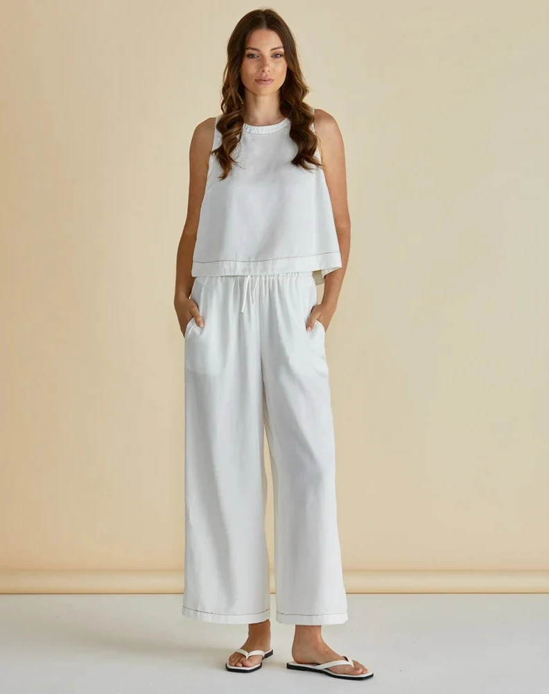 Copacabana Relax Pant - White - Image 2