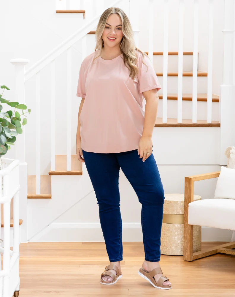 Cuff Tee - Pink - Image 3