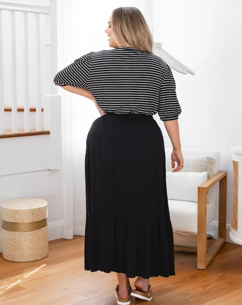 Danielle Maxi Skirt Black - Image 7