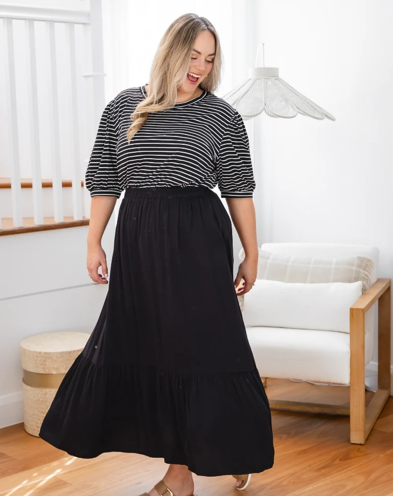 Danielle Maxi Skirt Black - Image 9