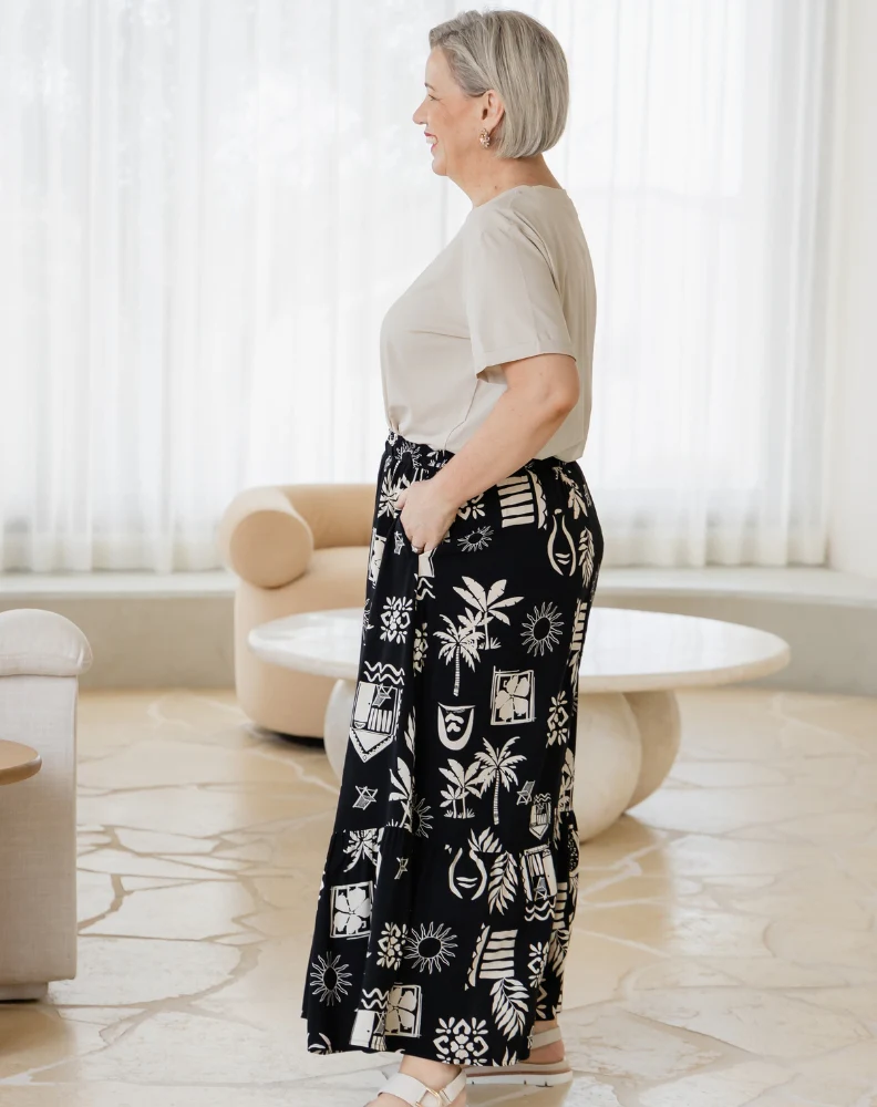Danielle Maxi Skirt - Margarita Print - Image 3