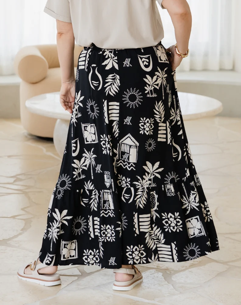Danielle Maxi Skirt - Margarita Print - Image 4