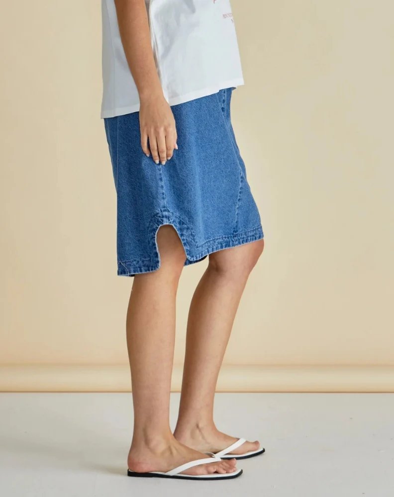 Dara Denim Skirt - Vintage Blue - Image 3