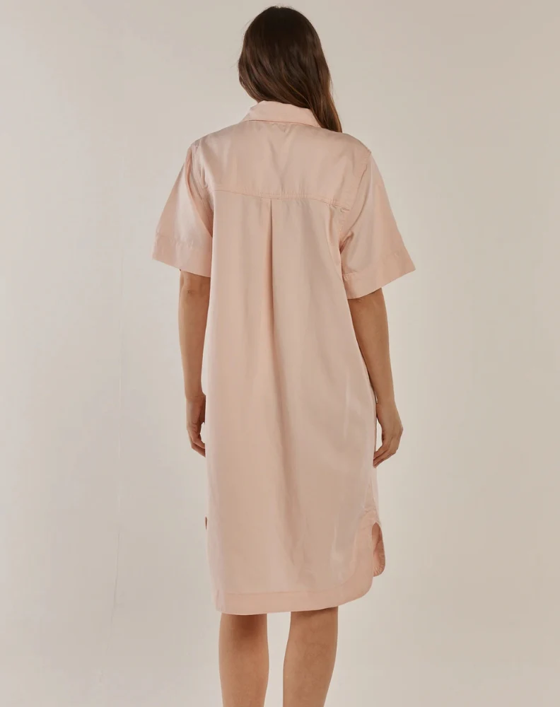 Dawson Denim Dress - Pink - Image 3
