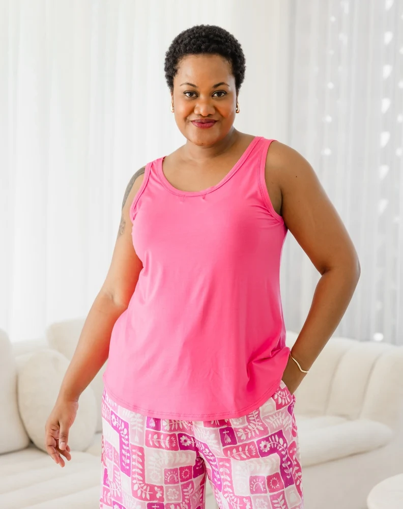 Elena Two-Way Neckline Tank – Candy - Image 3