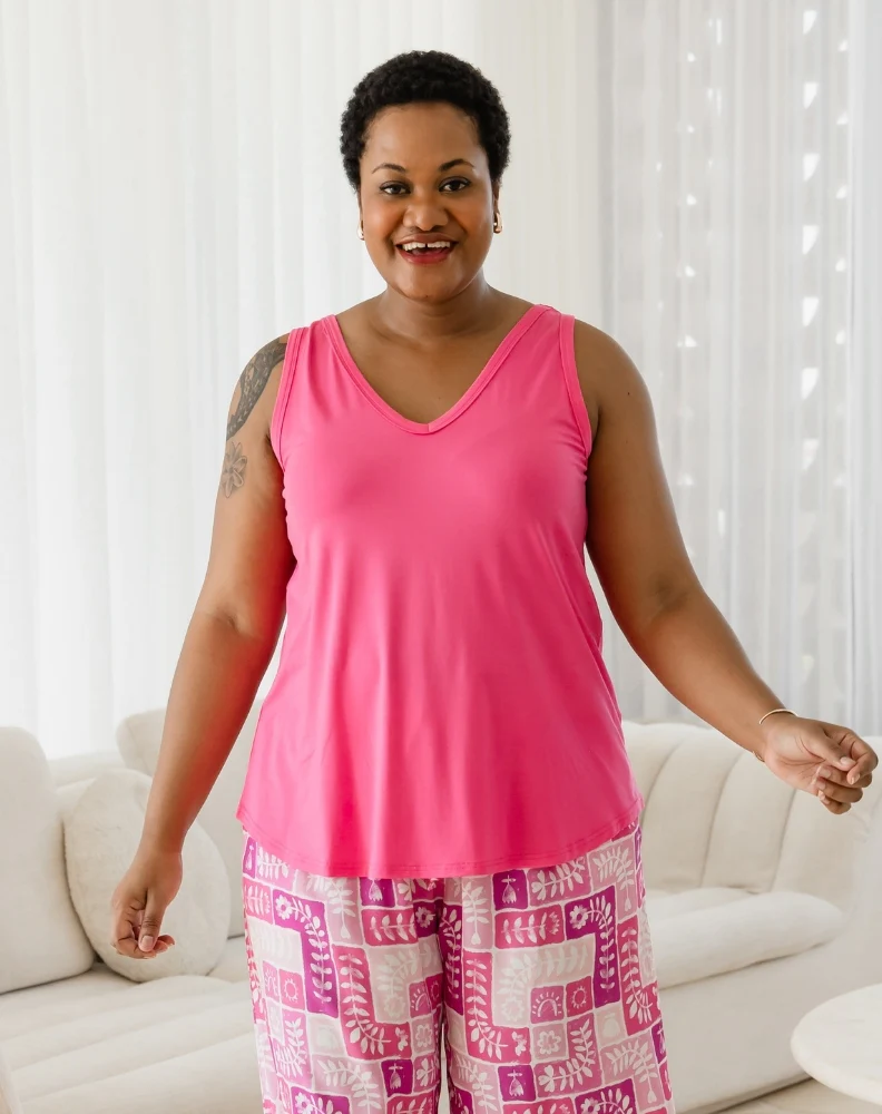 Elena Two-Way Neckline Tank – Candy - Image 9