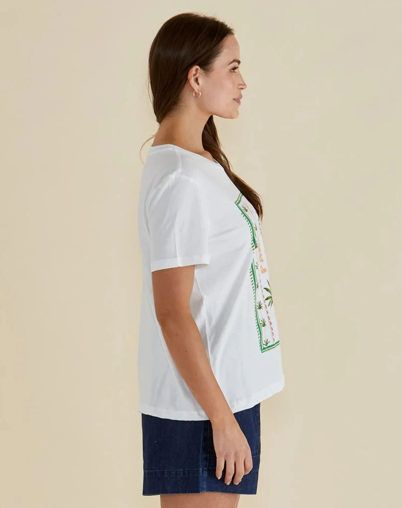 Ellia Crew Tee - Paradise Beach - Image 3