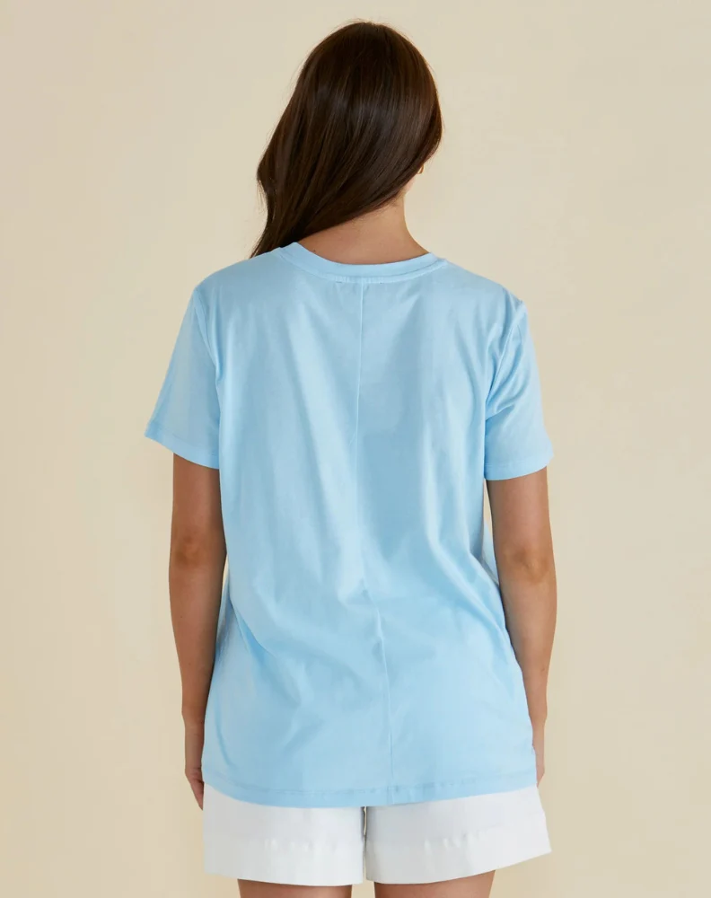 Ellia Crew Tee - La Plage Print - Image 4