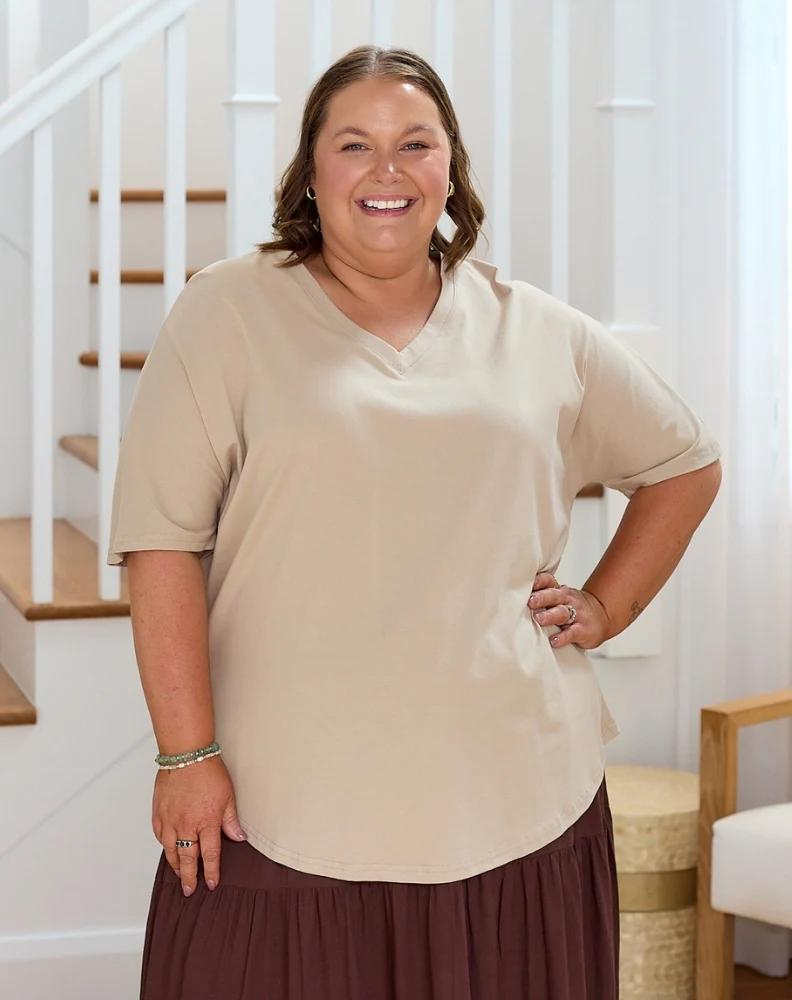 Parker Tee - Oat - Image 4