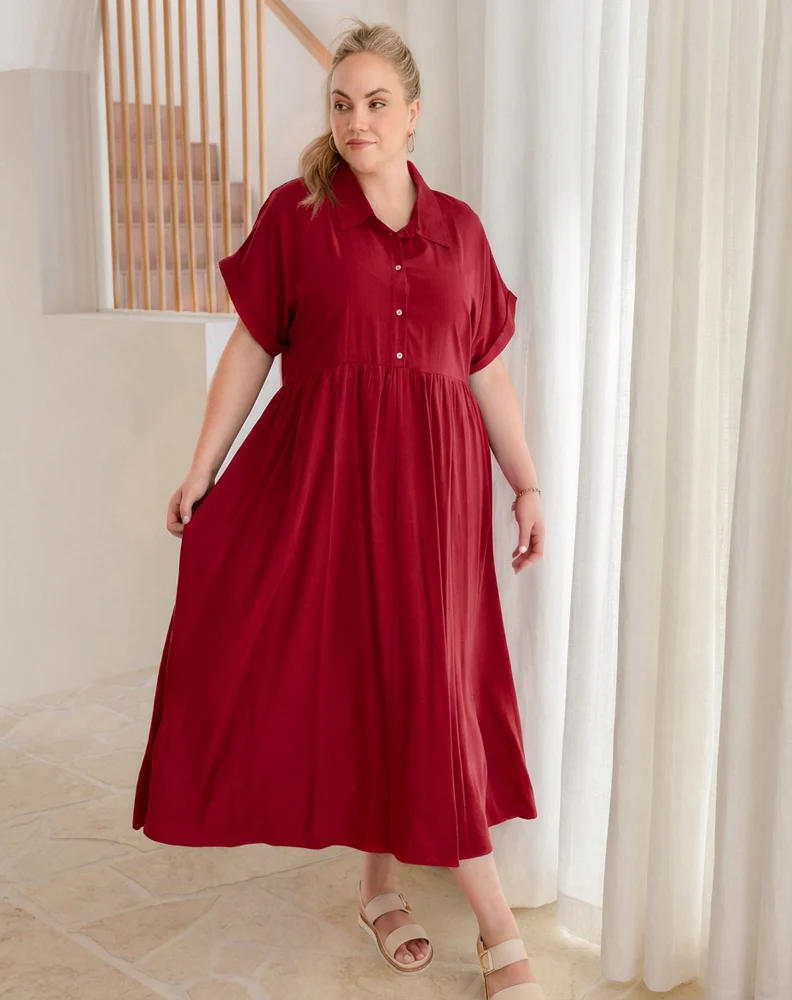 Elsie Dress - Cherry - Image 4