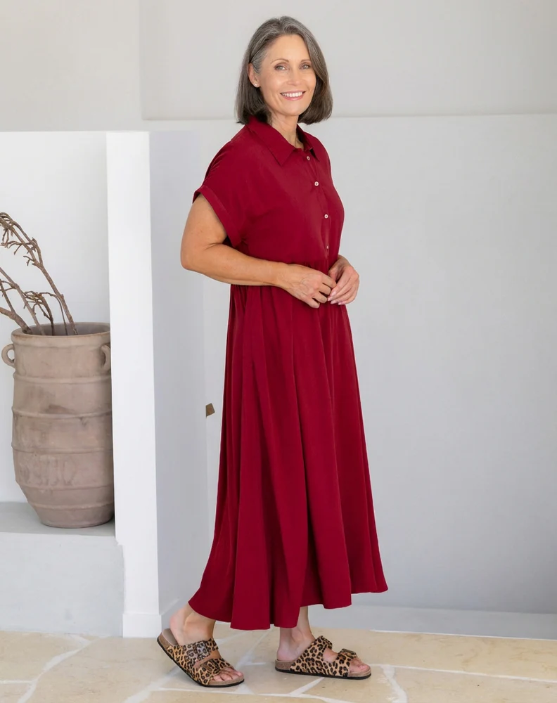 Elsie Dress - Cherry - Image 6