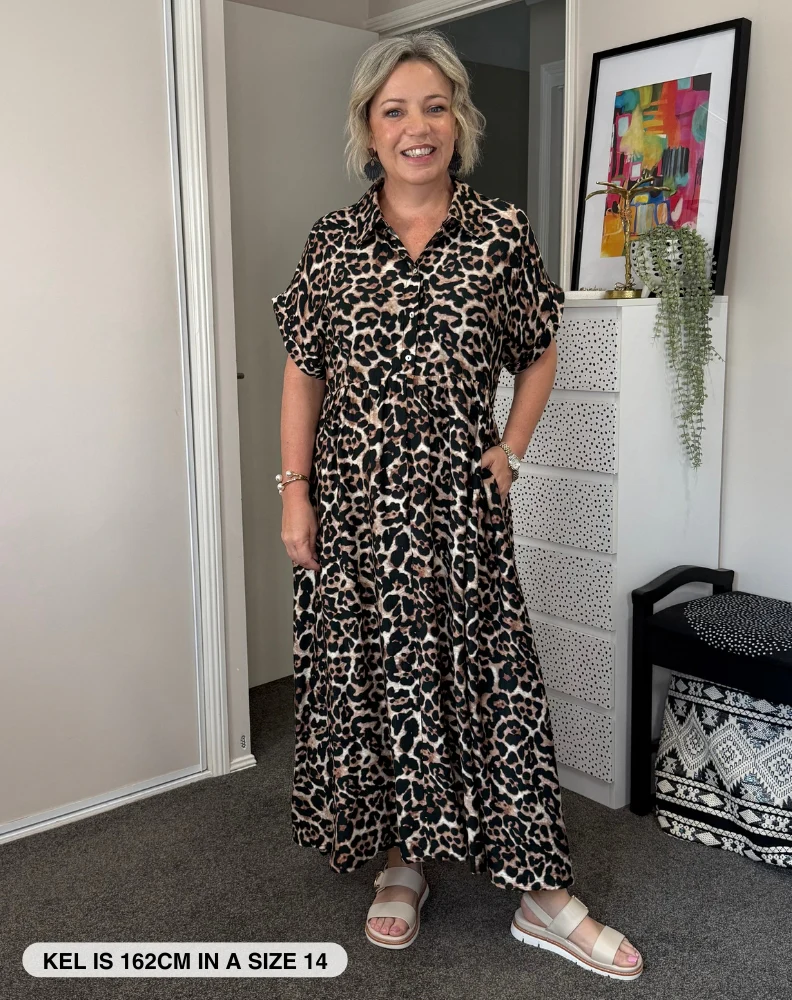 Elsie Dress - Leopard - Image 4