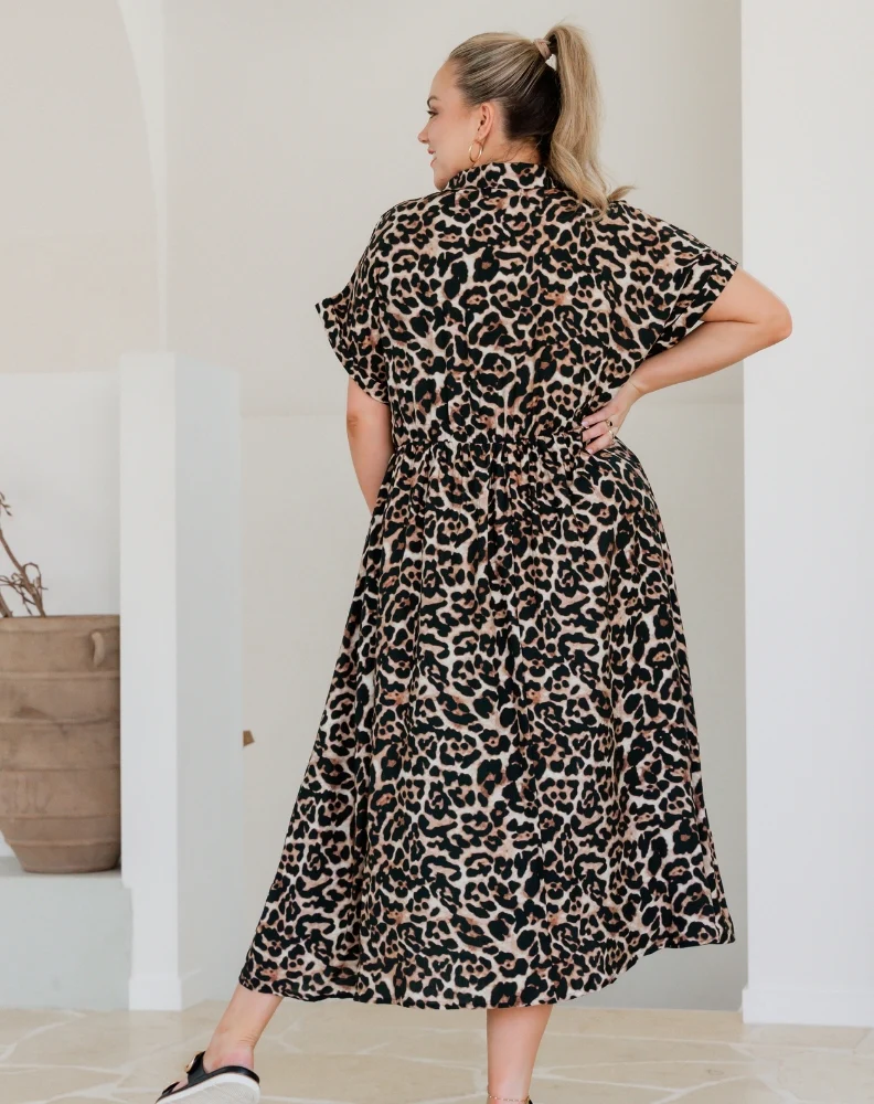Elsie Dress - Leopard - Image 9